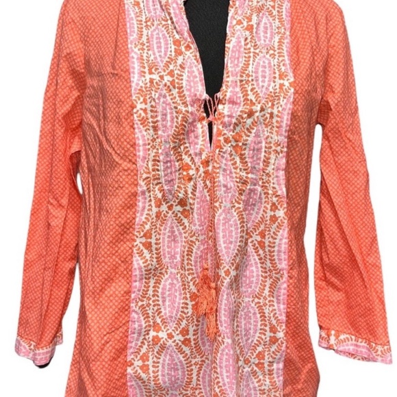 J. Crew Tops - J. Crew Coral Tunic Top Blouse